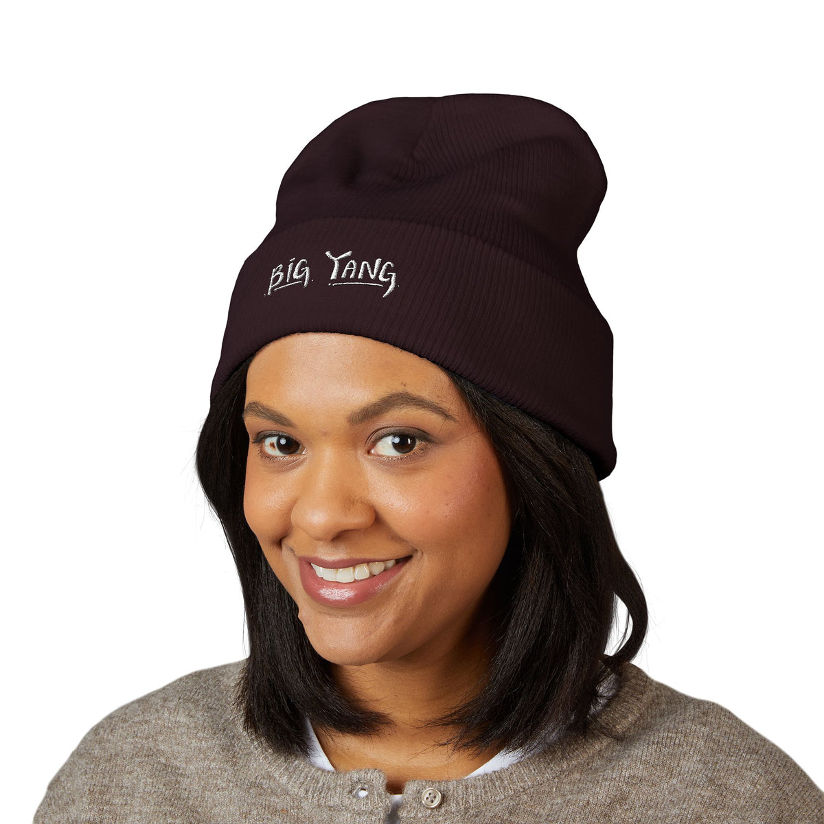 Big Yang Cuffed Beanie - Embroidered